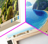 Kabak Beach, Turkey Panoramic Print, Vacation Gift, Turkey Wall Art, Beach Painting, Beach Decor, Beach Or Lakehouse Art