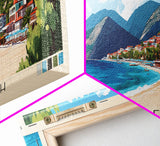 Kalkan Beach, Turkey Panoramic Print, Vacation Gift, Turkey Wall Art, Vacation Wall Art, Vacatation Memories, Beach Decor, Beach Or Lakehouse Art