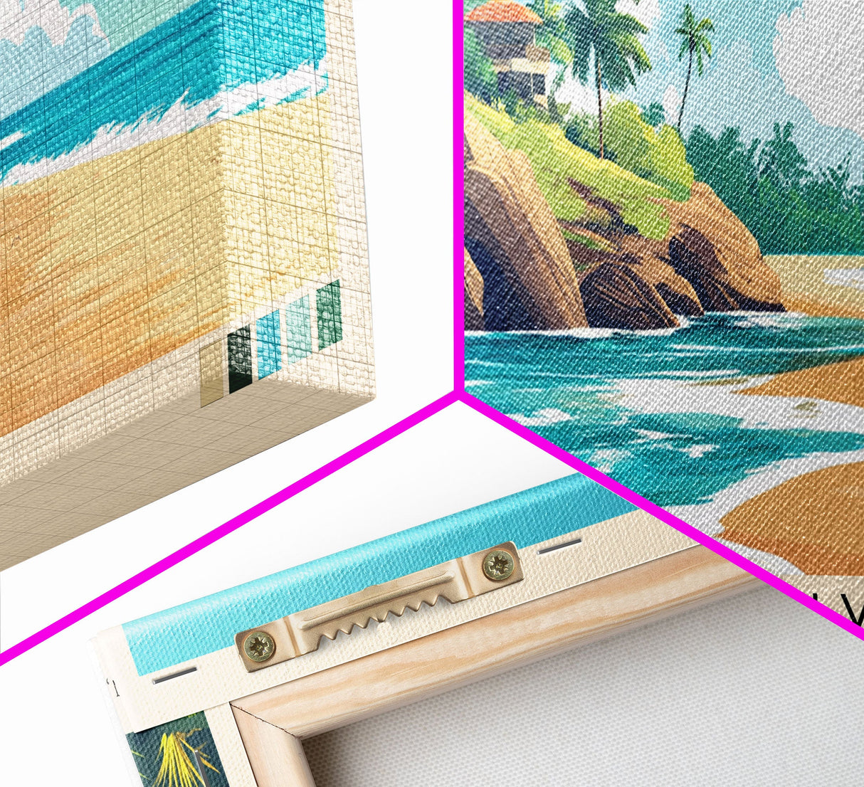 Kalpitiya, Sri Lanka Panoramic Print, Vacation Gift, Sri Lanka Wall Art, Beach Painting, Beach Decor, Beach Or Lakehouse Art