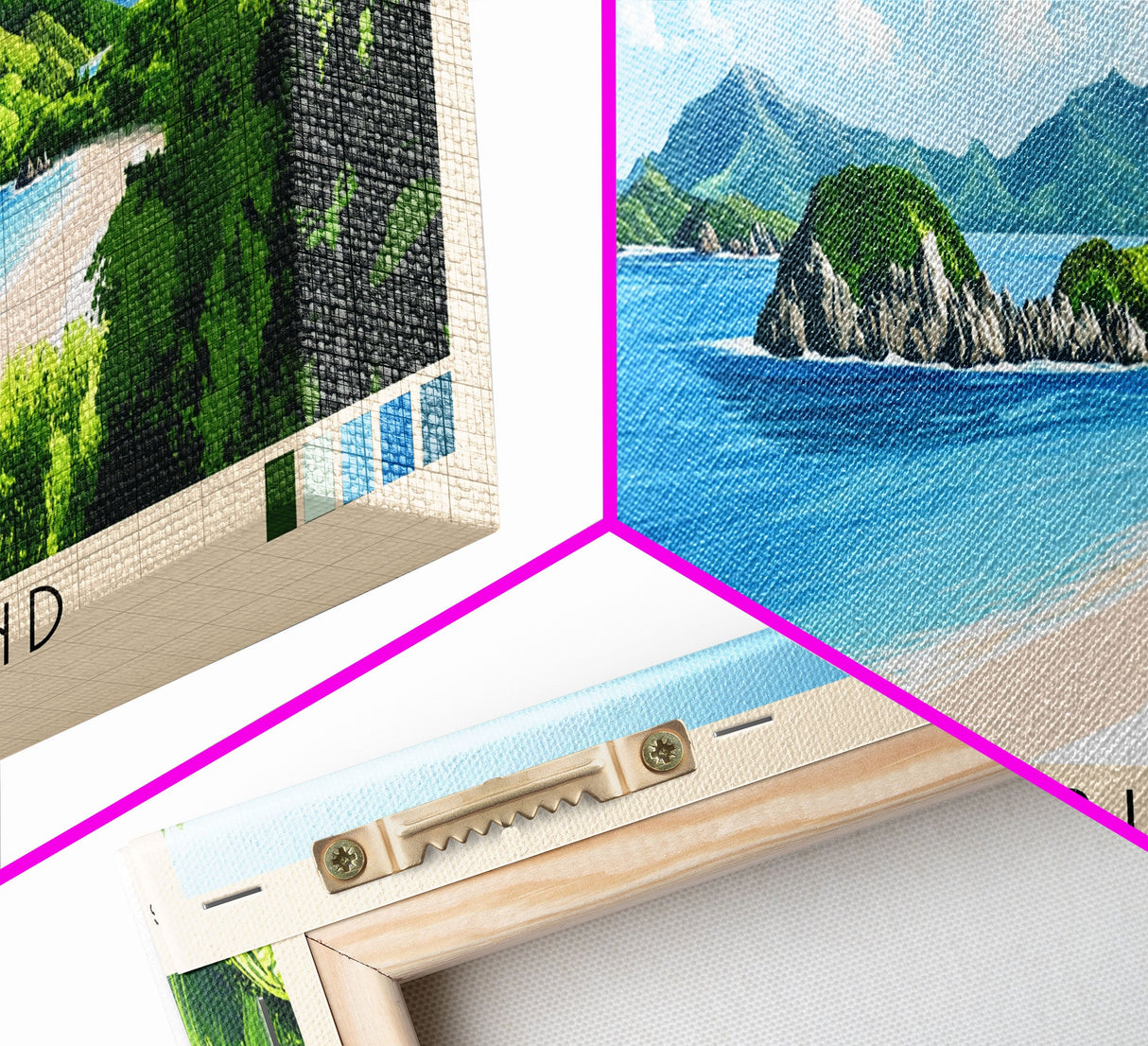 Kanawa Island, Indonesia Panoramic Beach Print, Vacation Gift, Indonesia Wall Art, Beach Painting, Beach Decor, Beach Painting