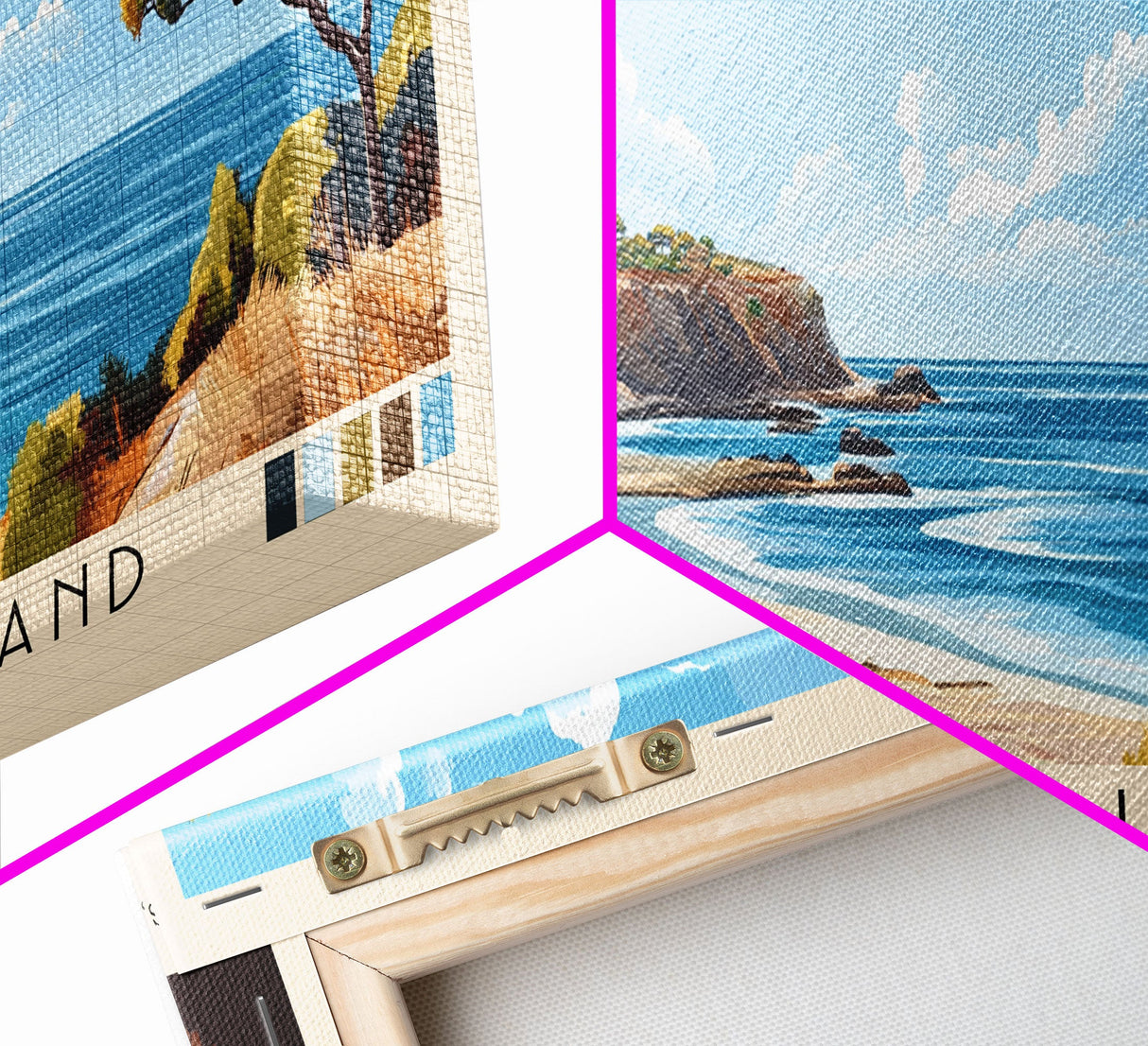 Kangaroo Island, Australia Panoramic Print, Vacation Gift, Australia Wall Art, Beach Painting, Beach Decor, Large Wall Art, Wood Frame Art