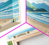 Kapiti Island, New Zealand Panoramic Print, Vacation Gift, New Zealand Wall Art, Vacation Wall Art, Vacatation Memories, Beach Decor, Beach Or Lakehouse Art