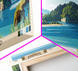 Kawau Island, New Zealand Panoramic Print, Vacation Gift, New Zealand Wall Art, Beach Painting, Beach Decor, Beach Or Lakehouse Art