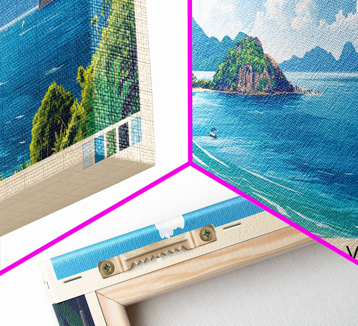 Koh Phayam, Thailand Panoramic Print, Vacation Gift, Thailand Wall Art, Beach Painting, Beach Decor, Beach Or Lakehouse Art