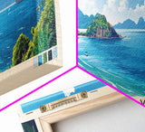 Koh Phayam, Thailand Panoramic Print, Vacation Gift, Thailand Wall Art, Beach Painting, Beach Decor, Beach Or Lakehouse Art