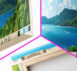 La Orchila Island, Venezuela Panoramic Print, Vacation Gift, Venezuela Wall Art, Beach Painting, Beach Decor, Beach Or Lakehouse Art