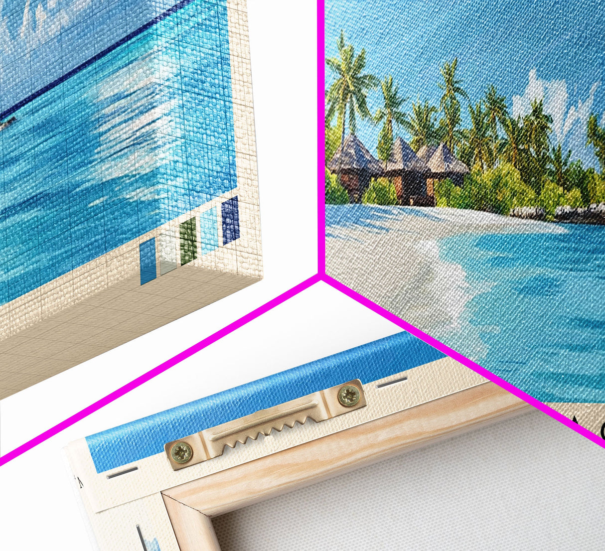 Lily Beach, Maldives Panoramic Print, Vacation Gift, Maldives Wall Art, Vacation Wall Art, Vacatation Memories, Beach Decor, Beach Or Lakehouse Art