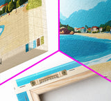 Çıralı Beach, Turkey Panoramic Print, Vacation Gift, Turkey Wall Art, Beach Painting, Beach Decor, Beach Or Lakehouse Art