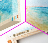 Agiba Beach, Egypt Watercolor Print, Vacation Gift, Egypt Wall Art, Beach Painting, Beach Decor, Beach Or Lakehouse Art