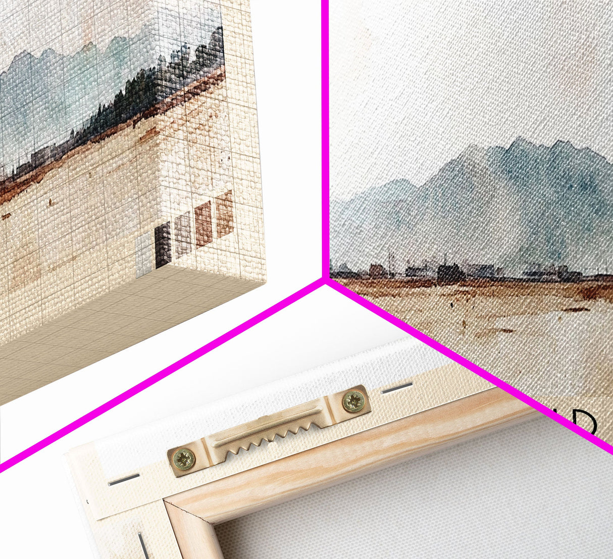 Ancud, Chile Watercolor Print, Vacation Gift, Chile Wall Art, Beach Painting, Beach Decor, Large Wall Art, Wood Frame Art