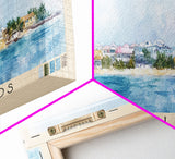 Cayman Islands, United Kingdom Watercolor Beach Print, Vacation Gift, United Kingdom Wall Art, Beach Painting, Beach Decor, Beach Painting
