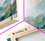 Dongtou, China Watercolor Print, Vacation Gift, China Wall Art, Beach Painting, Beach Decor, Large Wall Art, Wood Frame Art