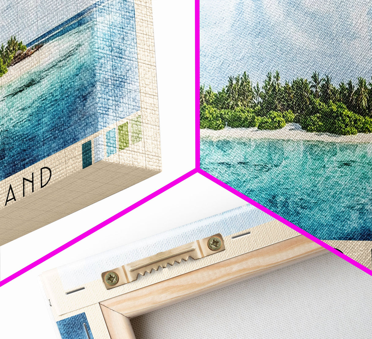 Fulhadhoo Island, Maldives Watercolor Beach Print, Vacation Gift, Maldives Wall Art, Beach Painting, Beach Decor, Beach Painting