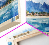 Gili Islands, Indonesia Watercolor Beach Print, Vacation Gift, Indonesia Wall Art, Beach Painting, Beach Decor, Beach Painting