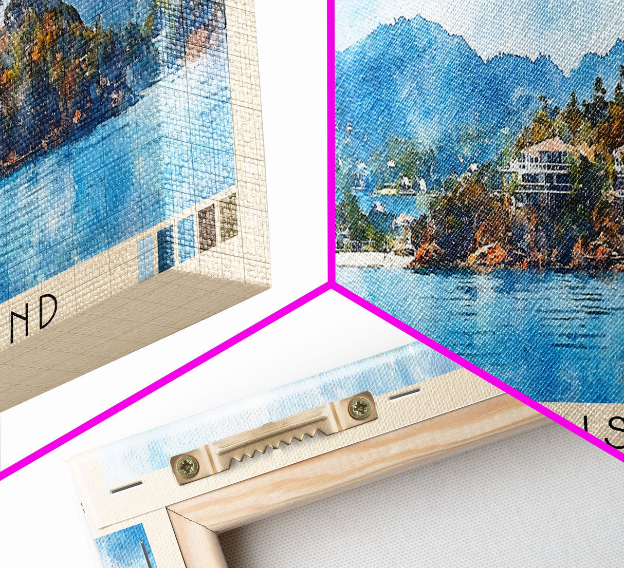 Hamilton Island, Australia Watercolor Print, Vacation Gift, Australia Wall Art, Beach Painting, Beach Decor, Large Wall Art, Wood Frame Art