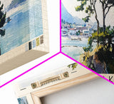 Ishigaki, Japan Watercolor Print, Vacation Gift, Japan Wall Art, Beach Painting, Beach Decor, Large Wall Art, Wood Frame Art