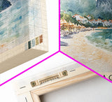 Jaz Beach, Montenegro Watercolor Beach Print, Vacation Gift, Montenegro Wall Art, Beach Painting, Beach Decor, Beach Painting