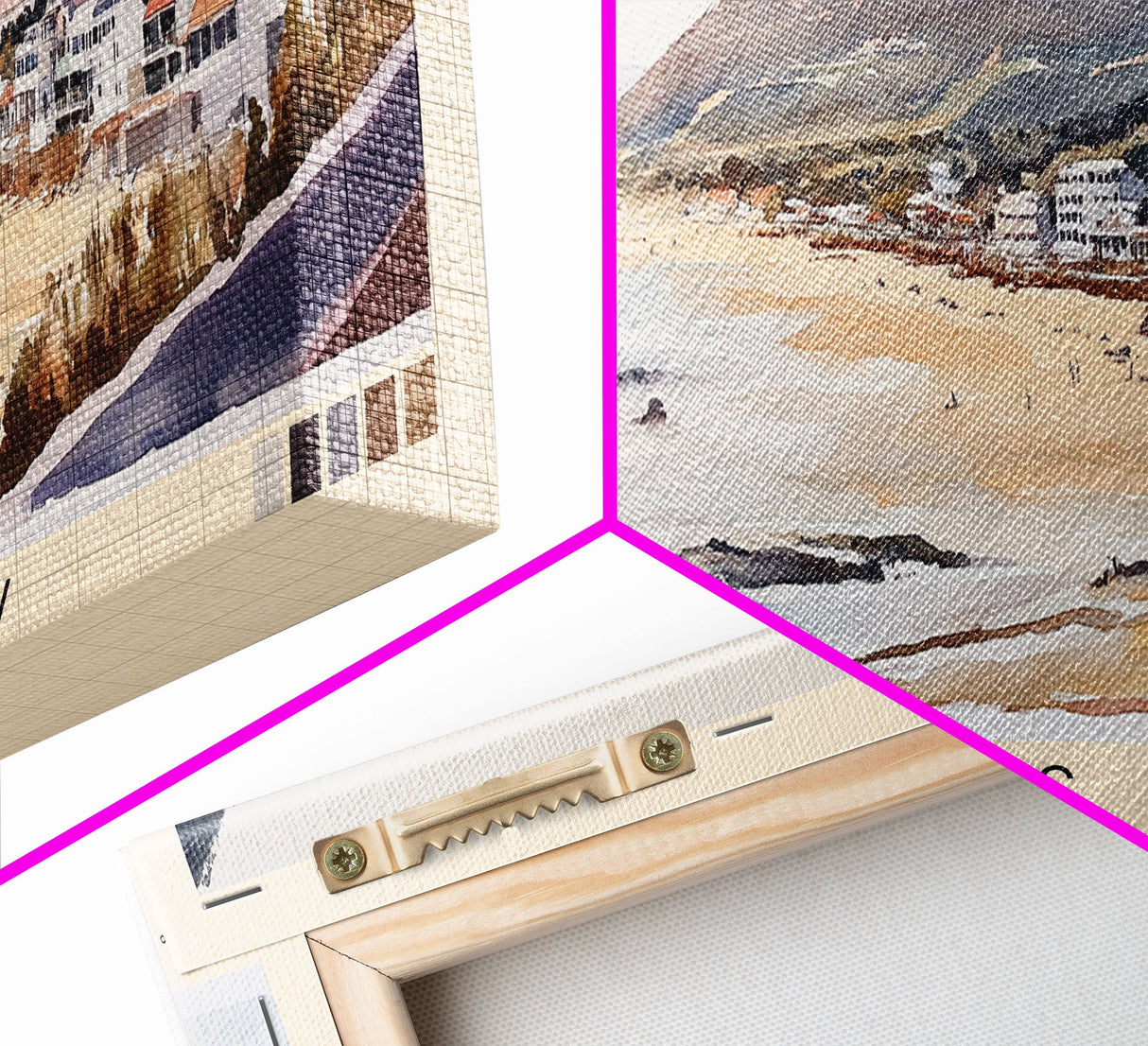 Jeffreys Bay, South Africa Watercolor Print, Vacation Gift, South Africa Wall Art, Beach Painting, Beach Decor, Large Wall Art, Wood Frame Art