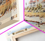 Jekyll Island, Georgia Watercolor Beach Print, Vacation Gift, Georgia Wall Art, Framed Canvas Print, Framed Beach Painting