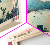 Koh Lanta, Thailand Watercolor Print, Vacation Gift, Thailand Wall Art, Beach Painting, Beach Decor, Large Wall Art, Wood Frame Art