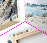 Levant Island, France Watercolor Beach Print, Vacation Gift, France Wall Art, Beach Painting, Beach Decor, Beach Painting