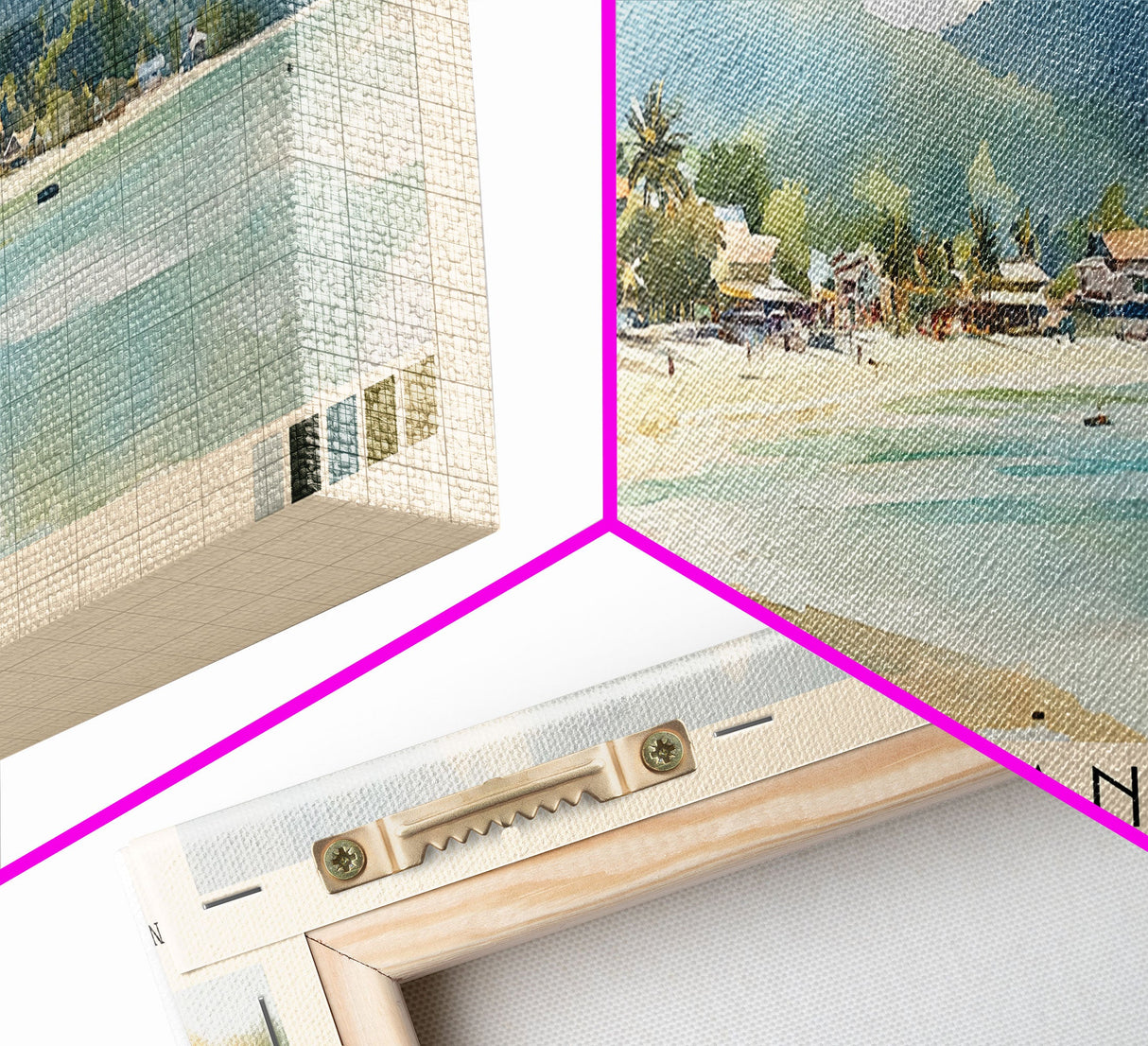 Thailand, Haad Rin, Ko Pha Ngan Watercolor Print, Vacation Gift, Haad Rin, Ko Pha Ngan Wall Art, Beach Painting, Beach Decor, Beach Or Lakehouse Art