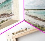 Andros, Bahamas Watercolor Beach Print, Vacation Gift, Bahamas Wall Art, Framed Canvas Print, Framed Beach Painting
