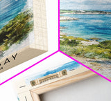 Botany Bay, United Kingdom Watercolor Print, Vacation Gift, United Kingdom Wall Art, Beach Painting, Beach Decor, Large Wall Art, Wood Frame Art