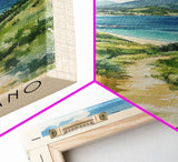 Cape Engano, Philippines Watercolor Beach Print, Vacation Gift, Philippines Wall Art, Beach Painting, Beach Decor, Beach Painting