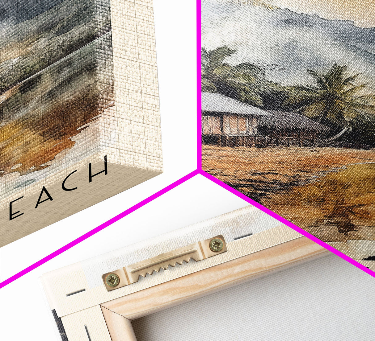 Champagne Beach, Vanuatu Watercolor Print, Vacation Gift, Vanuatu Wall Art, Beach Painting, Beach Decor, Beach Or Lakehouse Art