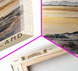 Chatham Island, New Zealand Watercolor Print, Vacation Gift, New Zealand Wall Art, Beach Painting, Beach Decor, Large Wall Art, Wood Frame Art