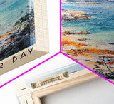 Clear Water Bay, Hong Kong Watercolor Beach Print, Vacation Gift, Hong Kong Wall Art, Framed Canvas Print, Framed Beach Painting