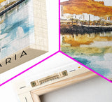 Gran Canaria, Spain Watercolor Beach Print, Vacation Gift, Spain Wall Art, Beach Painting, Beach Decor, Beach Painting