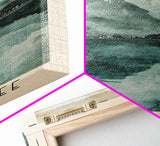 Helenesee, Germany Watercolor Beach Print, Vacation Gift, Germany Wall Art, Framed Canvas Print, Framed Beach Painting