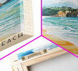 Hot Water Beach, New Zealand Watercolor Beach Print, Vacation Gift, New Zealand Wall Art, Beach Painting, Beach Decor, Beach Painting
