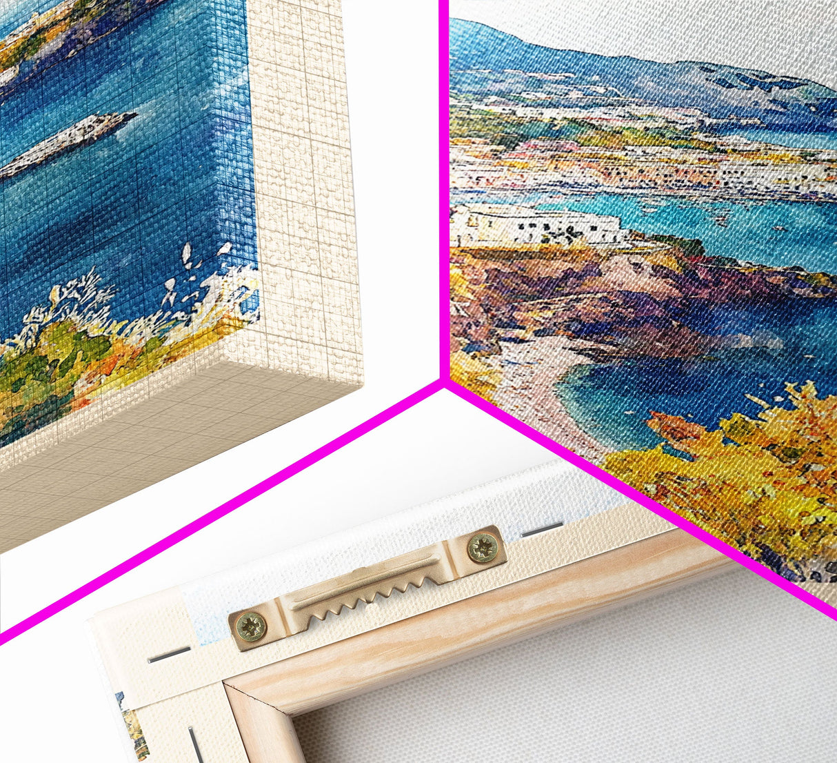 Ischia, Italy Watercolor Beach Print, Vacation Gift, Italy Wall Art, Beach Painting, Beach Decor, Beach Painting