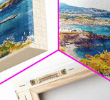 Ischia, Italy Watercolor Beach Print, Vacation Gift, Italy Wall Art, Beach Painting, Beach Decor, Beach Painting