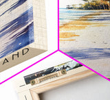 Jekyll Island, Georgia Watercolor Beach Print, Vacation Gift, Georgia Wall Art, Framed Canvas Print, Framed Beach Painting