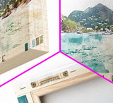 Jost Van Dyke, British Virgin Islands , United Kingdom Watercolor Beach Print, Vacation Gift, United Kingdom Wall Art, Beach Painting, Beach Decor, Beach Painting