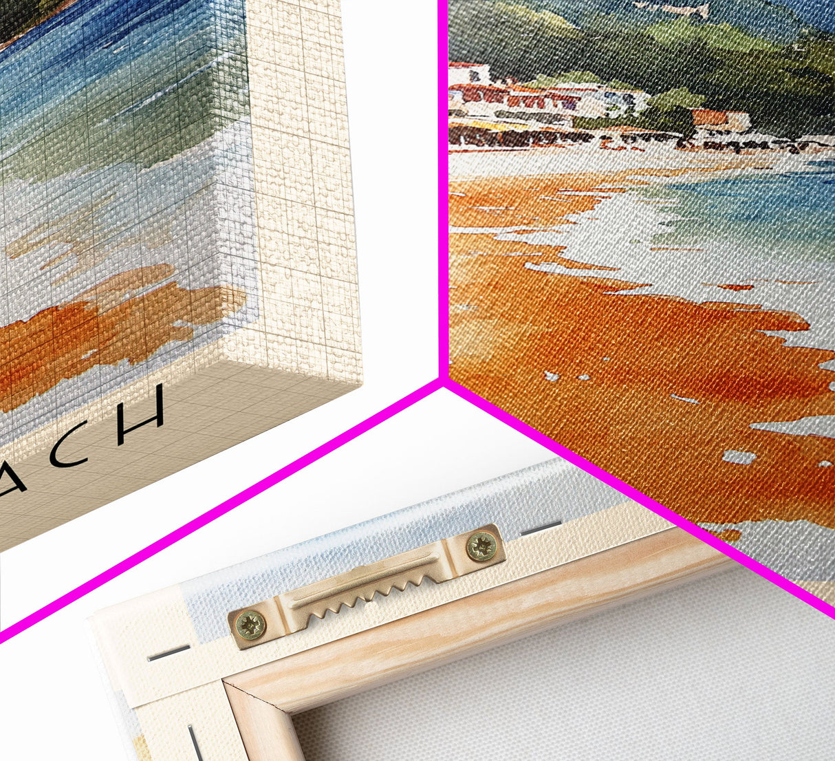 Kabak Beach, Turkey Watercolor Beach Print, Vacation Gift, Turkey Wall Art, Beach Painting, Beach Decor, Beach Painting