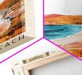 Kaputaş Beach, Turkey Watercolor Beach Print, Vacation Gift, Turkey Wall Art, Beach Painting, Beach Decor, Beach Painting