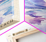 Kogal Bay Beach, South Africa Watercolor Print, Vacation Gift, South Africa Wall Art, Beach Painting, Beach Decor, Large Wall Art, Wood Frame Art