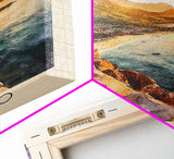 Koh Tao, Thailand Watercolor Print, Vacation Gift, Thailand Wall Art, Beach Painting, Beach Decor, Large Wall Art, Wood Frame Art