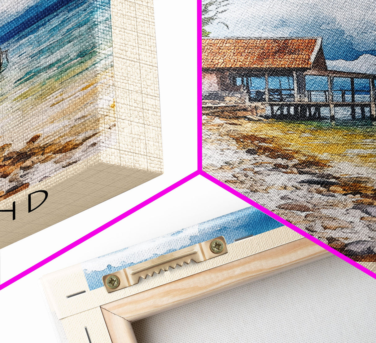 Kri Island, Indonesia Watercolor Beach Print, Vacation Gift, Indonesia Wall Art, Beach Painting, Beach Decor, Beach Painting