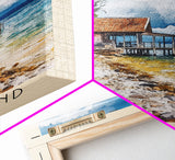 Kri Island, Indonesia Watercolor Beach Print, Vacation Gift, Indonesia Wall Art, Beach Painting, Beach Decor, Beach Painting