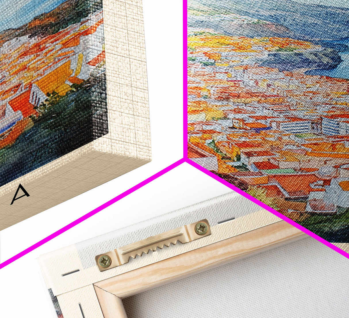 La Palma, Spain Watercolor Print, Vacation Gift, Spain Wall Art, Beach Painting, Beach Decor, Large Wall Art, Wood Frame Art