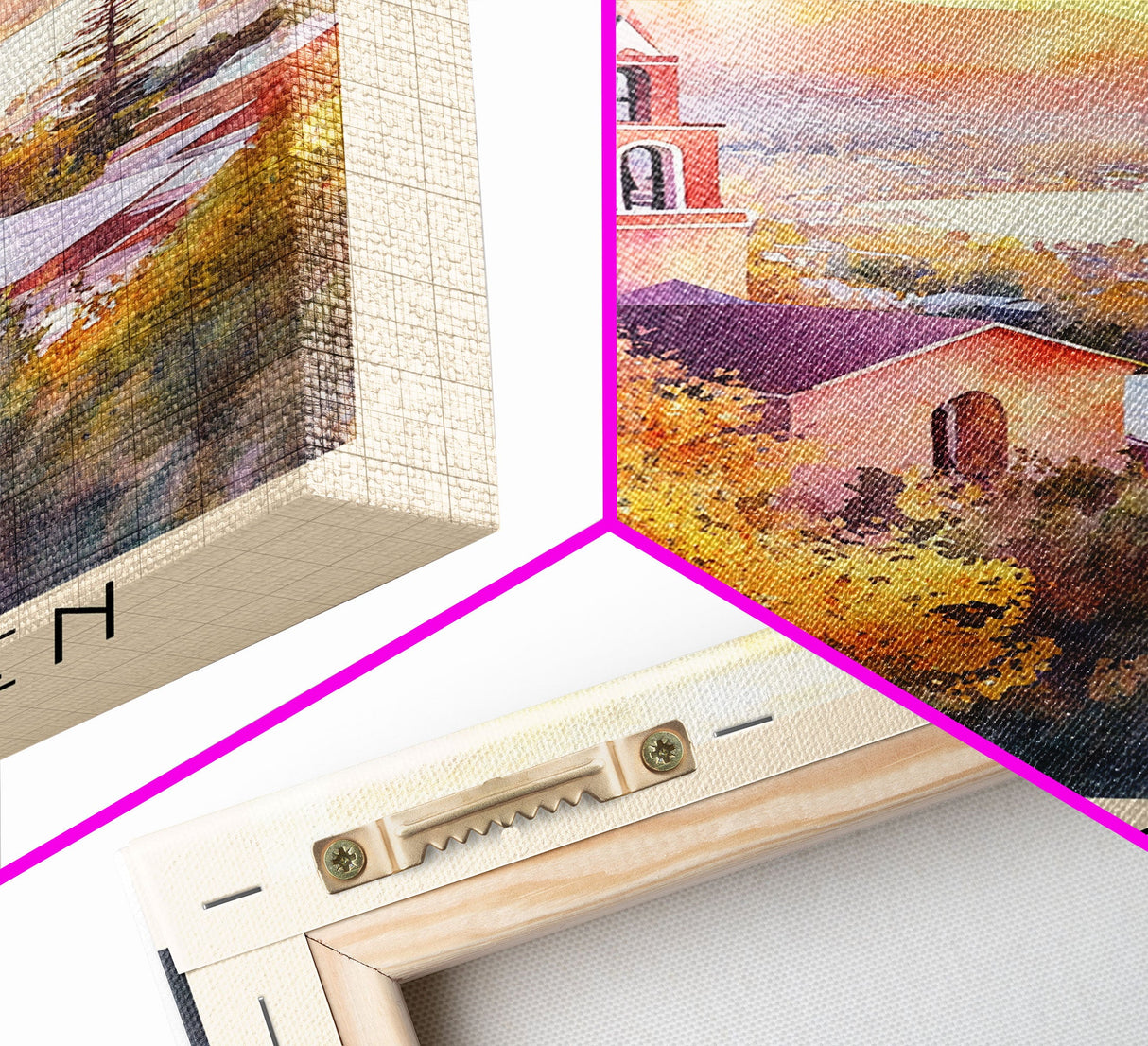 La Virgen, Chile Watercolor Beach Print, Vacation Gift, Chile Wall Art, Framed Canvas Print, Framed Beach Painting