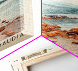 Spiaggia di Sabaudia, Italy Watercolor Beach Print, Vacation Gift, Italy Wall Art, Beach Painting, Beach Decor, Beach Painting