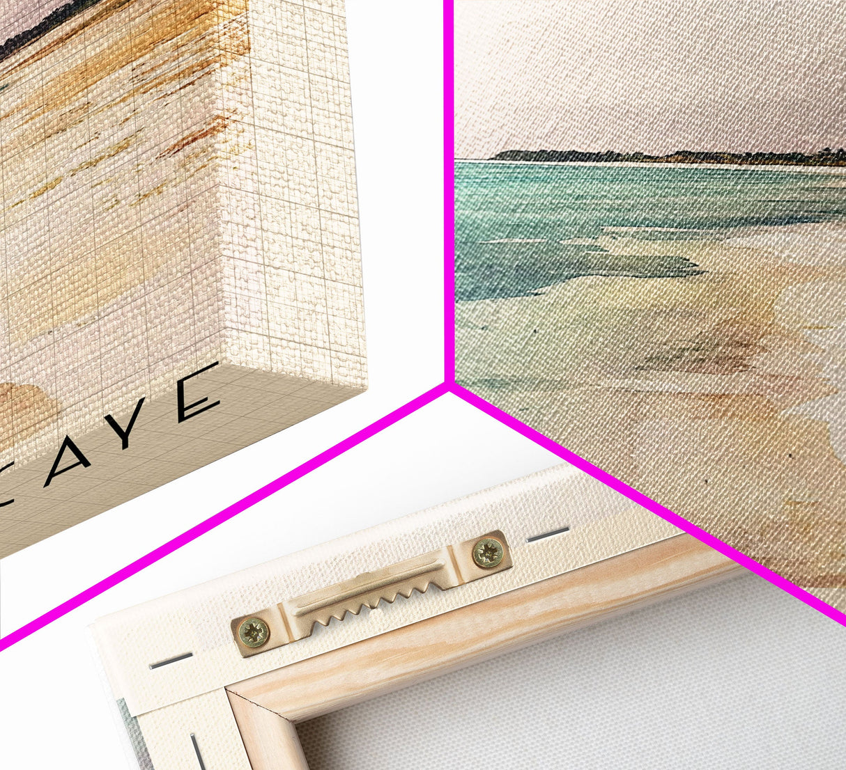 Tobacco Caye, Belize Watercolor Print, Vacation Gift, Belize Wall Art, Beach Painting, Beach Decor, Large Wall Art, Wood Frame Art