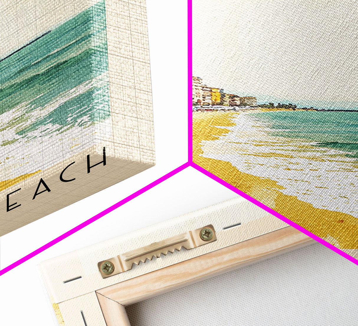 Viareggio Beach, Italy Watercolor Beach Print, Vacation Gift, Italy Wall Art, Beach Painting, Beach Decor, Beach Painting